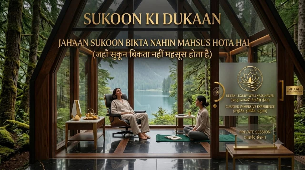 सुकून की दुकान · Private Session · Ultra-Luxury Wellness Haven, Curated Immersive Experience